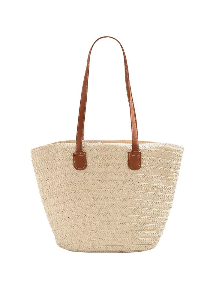 Designer tote bag with elegant faux leather handles Kalsten