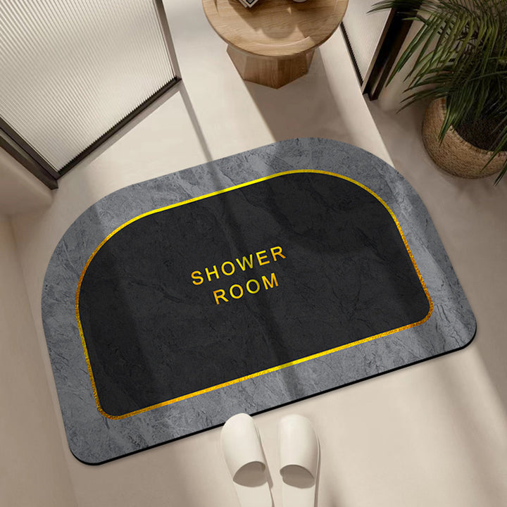 Luxurious Marble Design Bath Mat