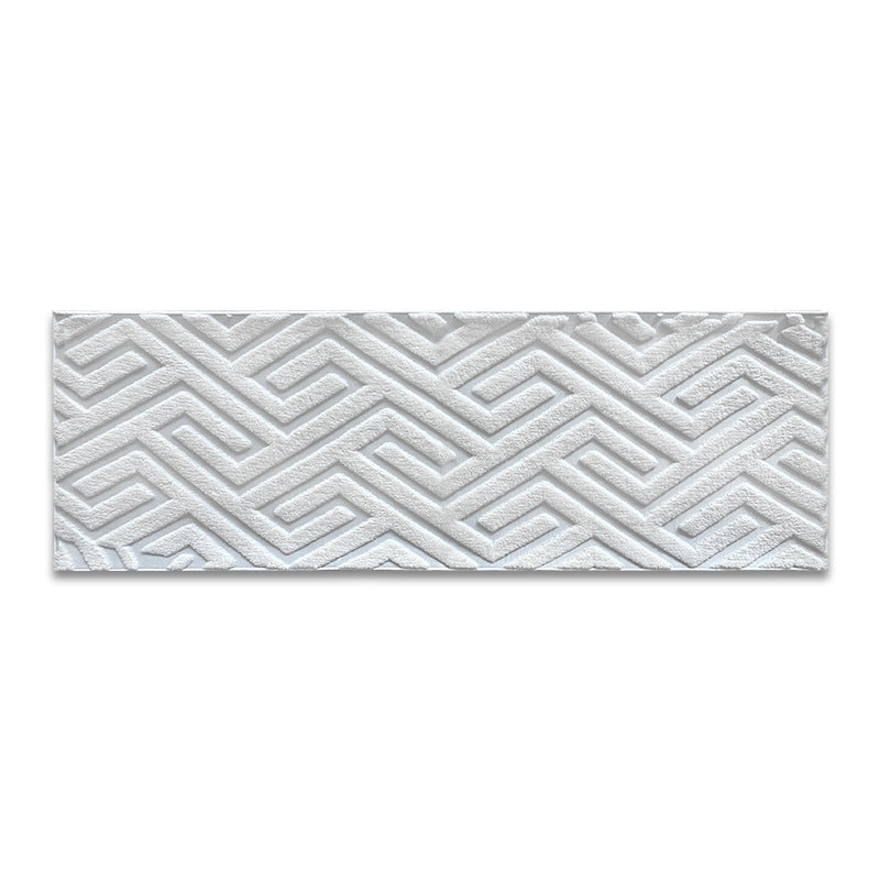 Textured Geometric Pattern Runner Rug Kalsten