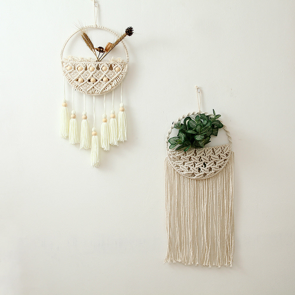 Macramé Wall Hanging Decor with Fringe Details Kalsten