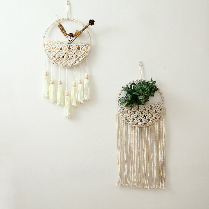 Macramé Wall Hanging Decor with Fringe Details Kalsten