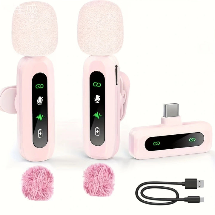 Wireless Lavalier Microphone with High-Sensitivity Audio Recording Kalsten