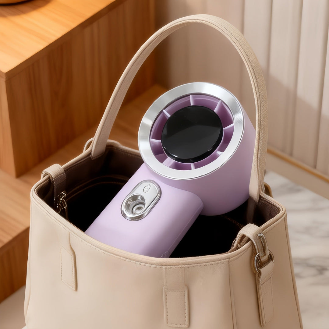 Women Portable Mini Fan with USB Charging Function and Innovative Spray Technology Kalsten