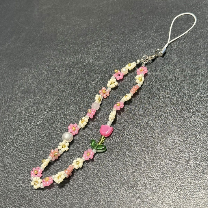 Decorative Floral Beaded Phone Strap Kalsten