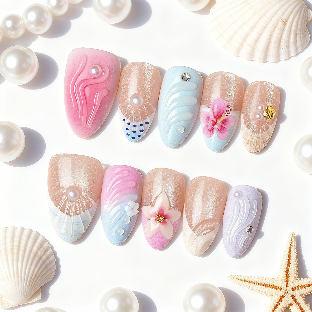Handmade Artistic Press-On Nail Set