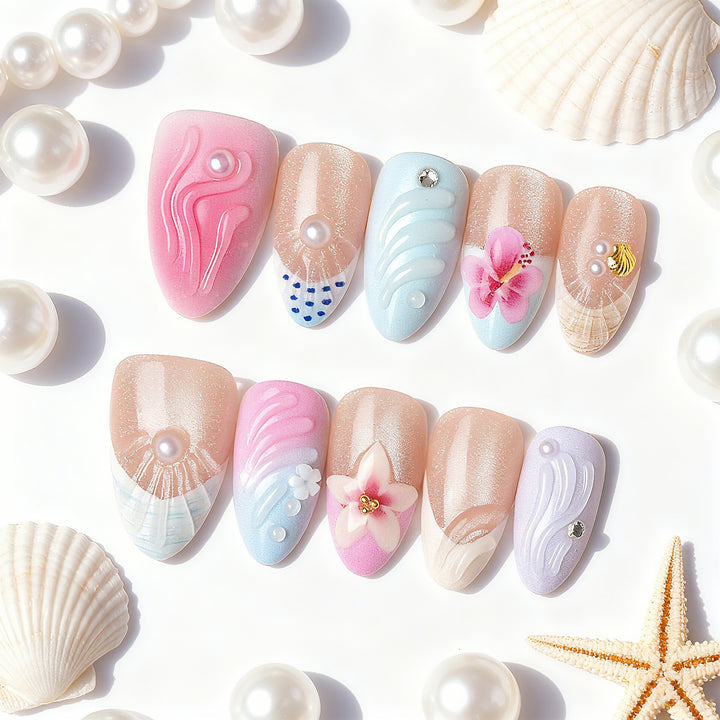 Handmade Artistic Press-On Nail Set