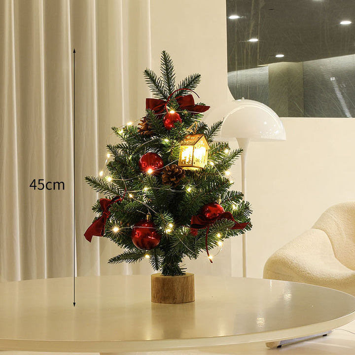 Decorative Mini Christmas Tree with LED Lights