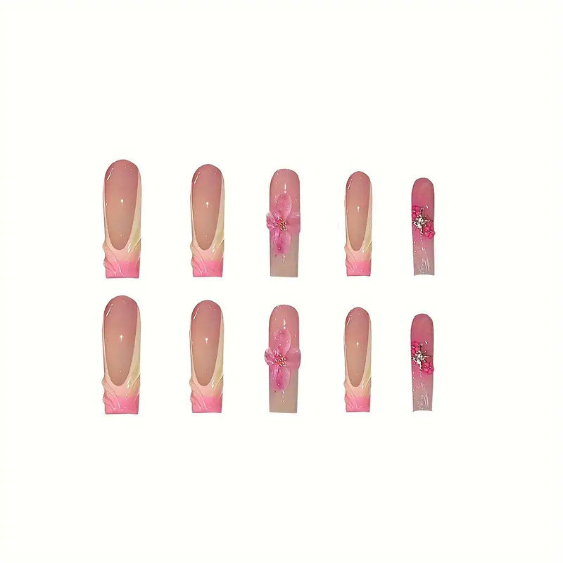 Floral Accent Nail Art Extensions Kalsten