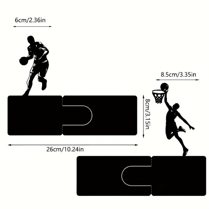 Basketball-Themed Metal Bookends