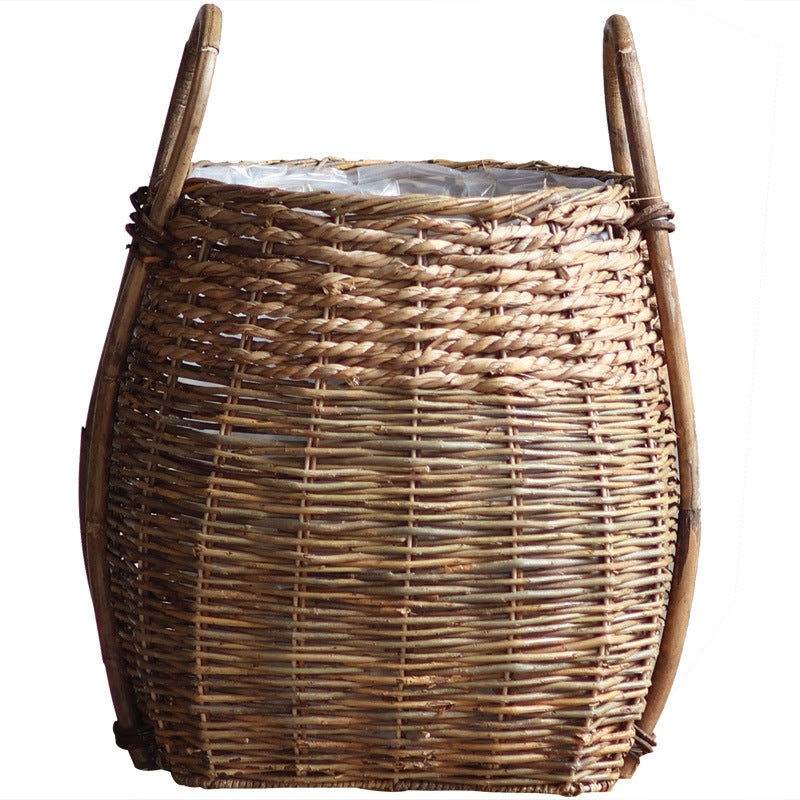 Braided storage basket with practical handles Kalsten