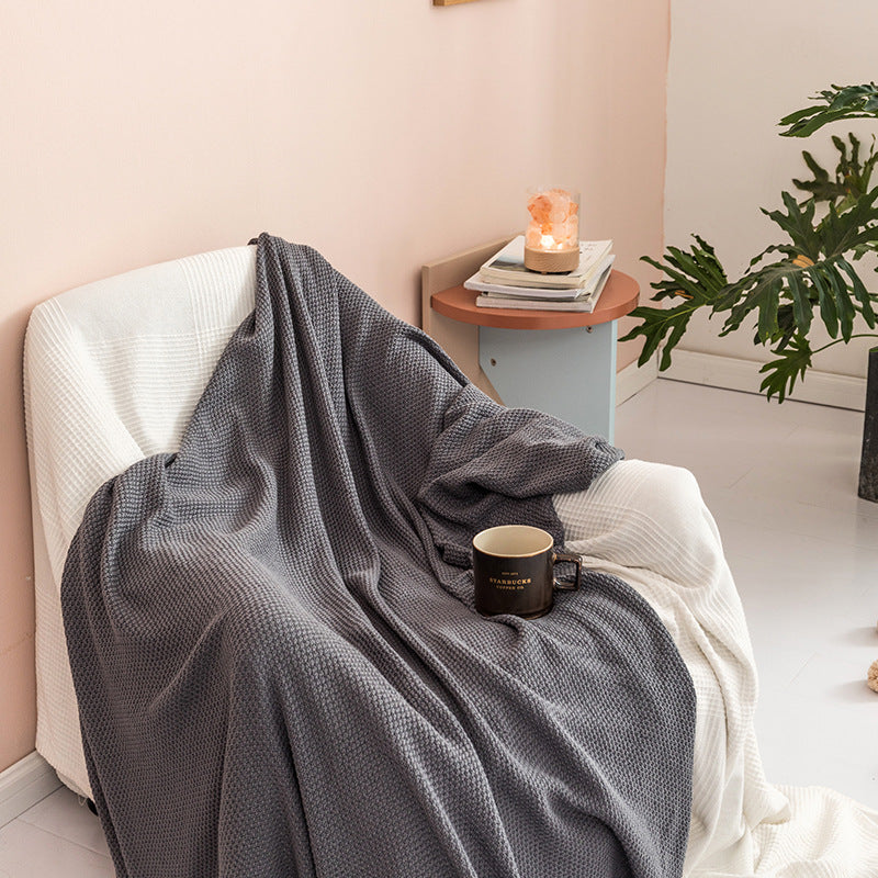 Textured Knit Throw Blanket
