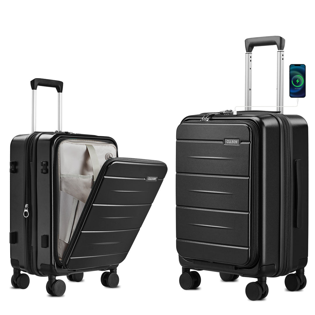 Unisex Smart Hard Shell Cab Carry-On Luggage Kalsten