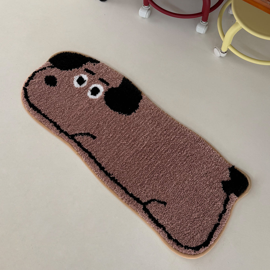 Playful Dog-Themed Bath Mat Kalsten