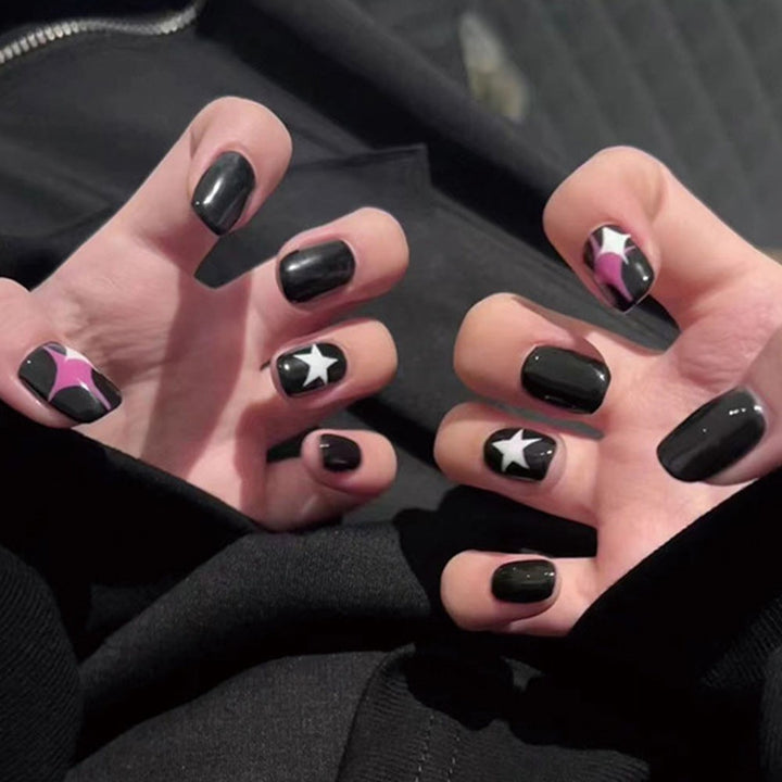High-gloss artificial nails with rose effect Kalsten
