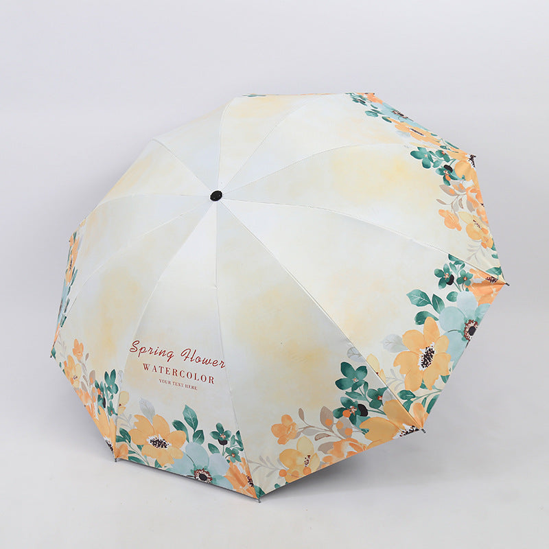 Women's Folding Umbrella with Floral Design Kalsten