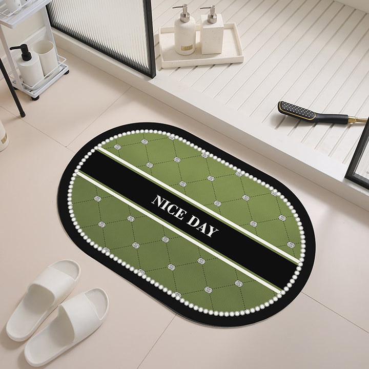 Floral Design Anti-Slip Bath Mat Kalsten