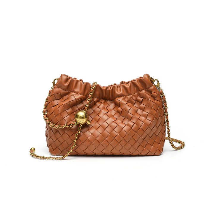 Woven Leather Evening Purse Kalsten