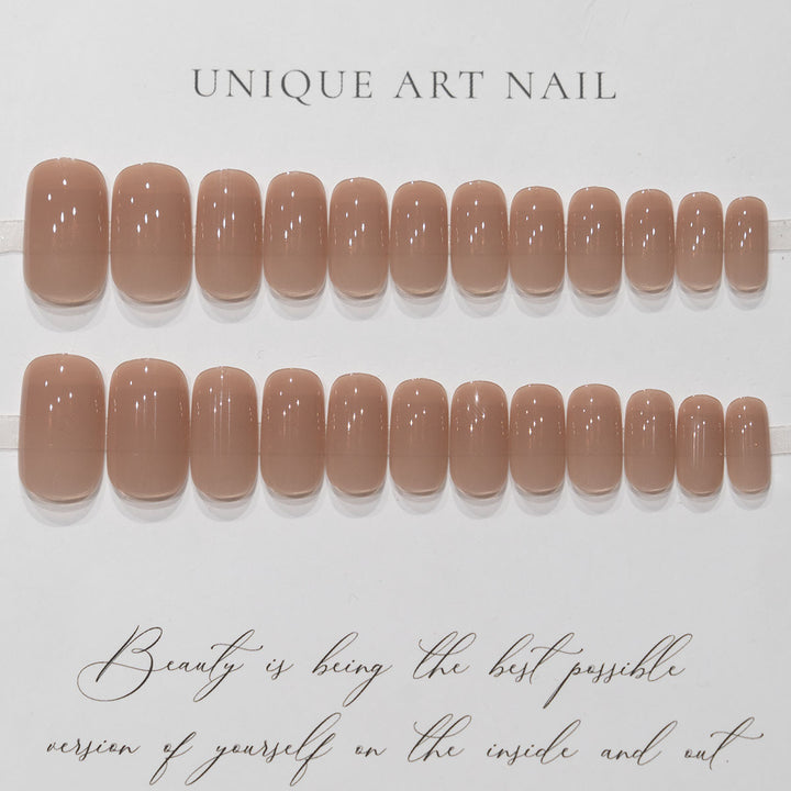 Elegant Glossy Long Nail Extensions