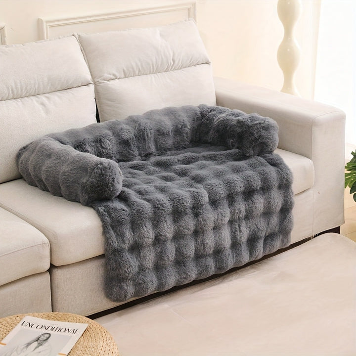 Luxurious Fuzzy Pet Couch Throw Blanket Dog Bed
