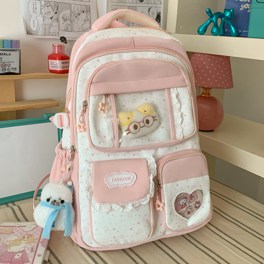 Stylish Star-Print Casual Backpack Kalsten