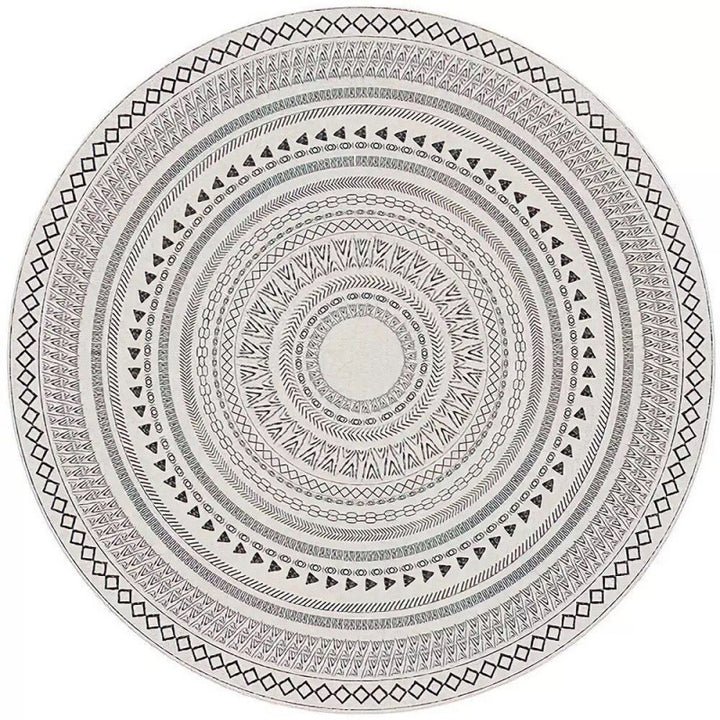 Circular Vintage Floral Area Rug Kalsten