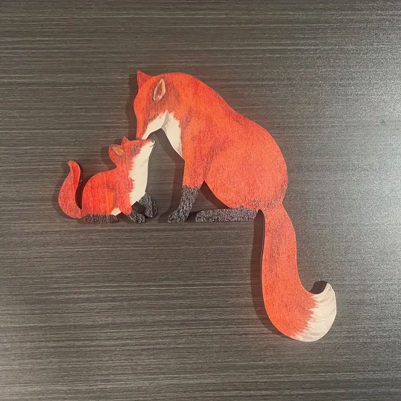 Whimsical Fox Family Wall Art