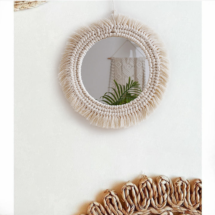Decorative Macrame Wall Mirror Kalsten