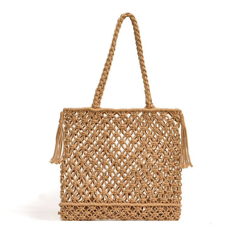 Handcrafted Woven Beach Tote