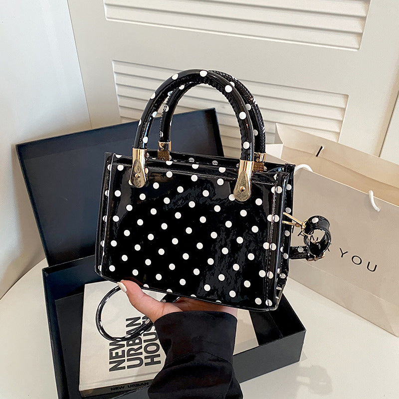 WoChic Polka Dot Handheld Satchel Bag Kalsten