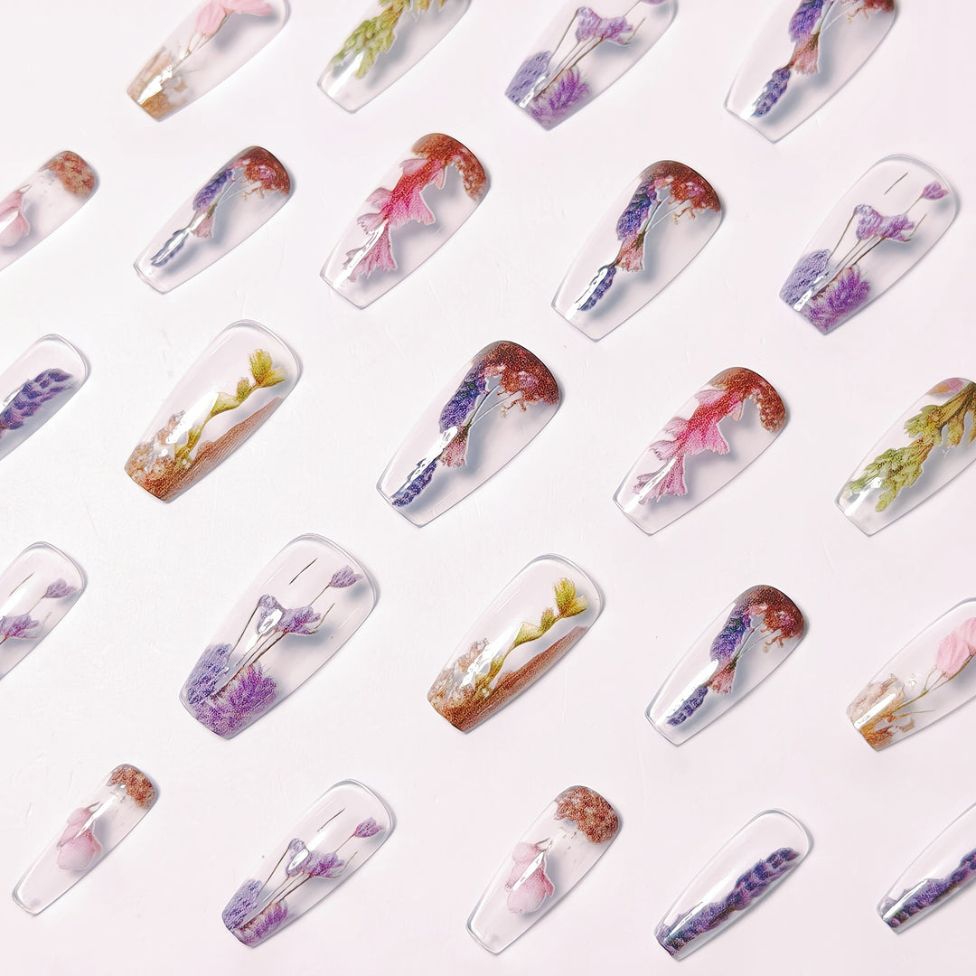 Floral Dipped Nail Art Kalsten