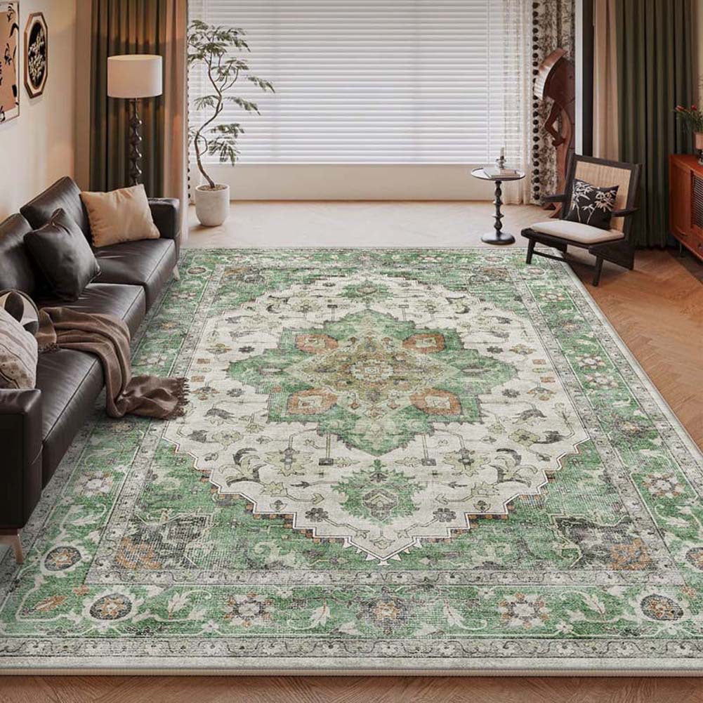 Vintage Floral Pattern Area Rug