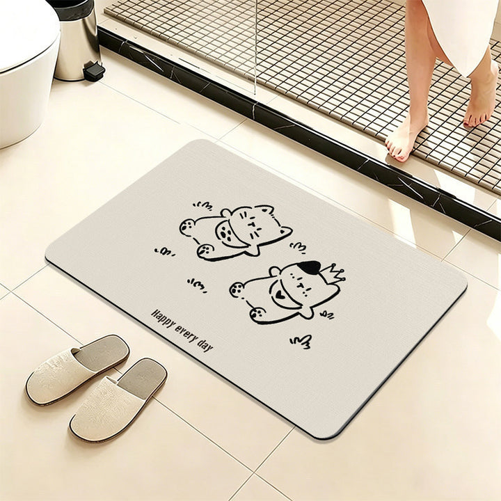 Cute Animal-Themed Bath Mat