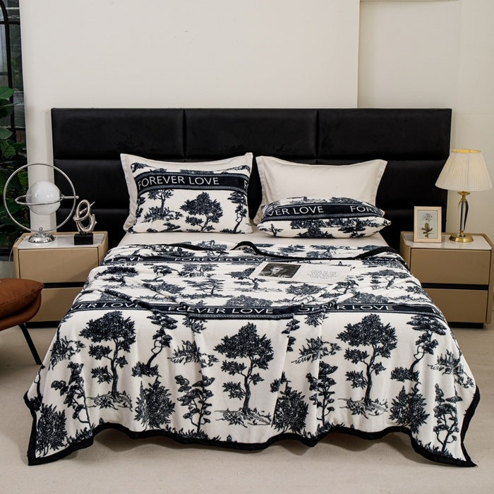 Women Patterned Blanket made of Soft Cotton Kalsten