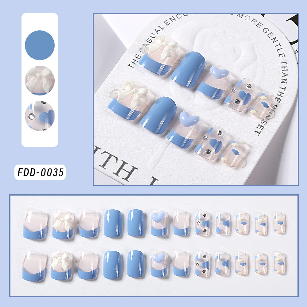 Halloween-Themed Spider Web Press-On Nails