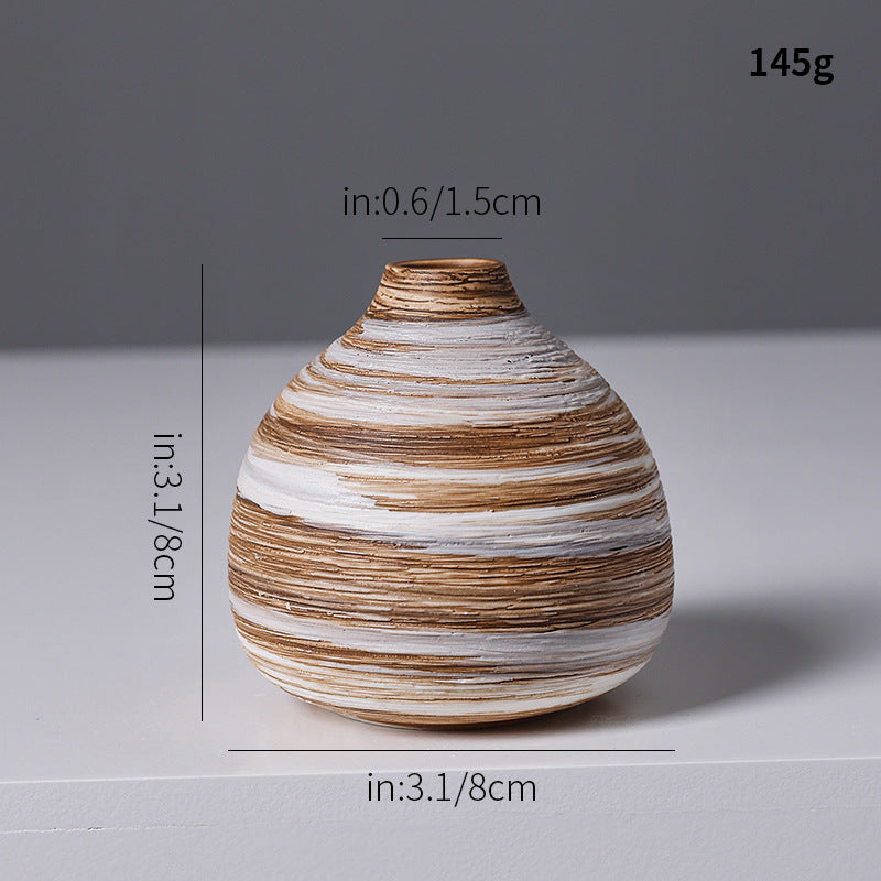 Artistic Spiral Design Ceramic Vase Kalsten
