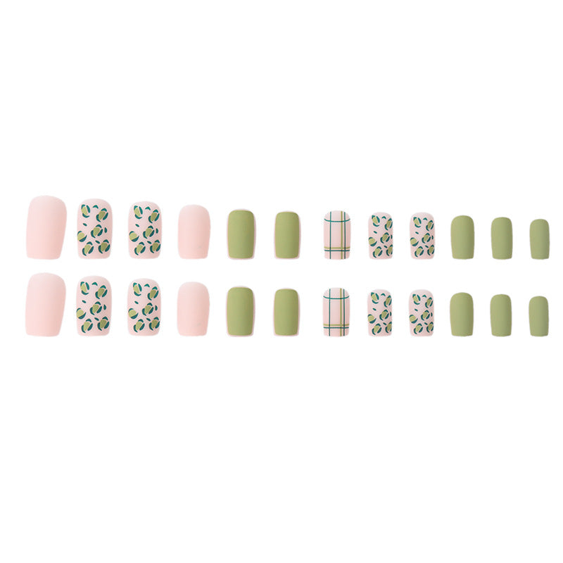 Artistic Botanical Print Press-On Nails Kalsten