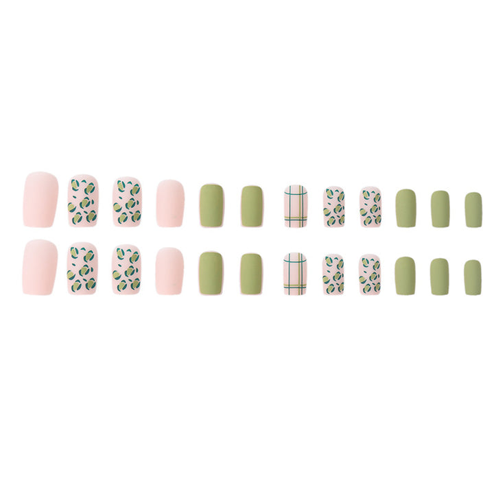 Artistic Botanical Print Press-On Nails Kalsten