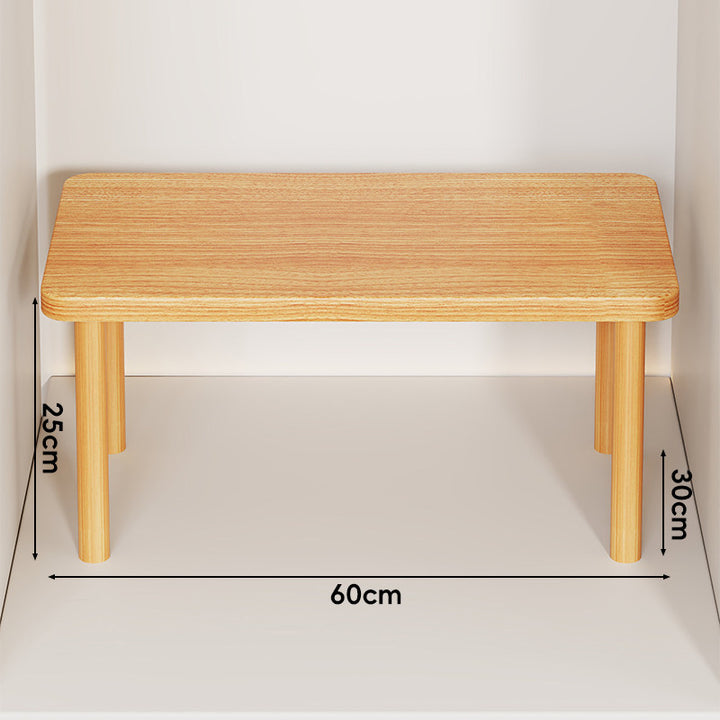 Adjustable Multi-Height Wooden Monitor Riser and Desktop Shelf