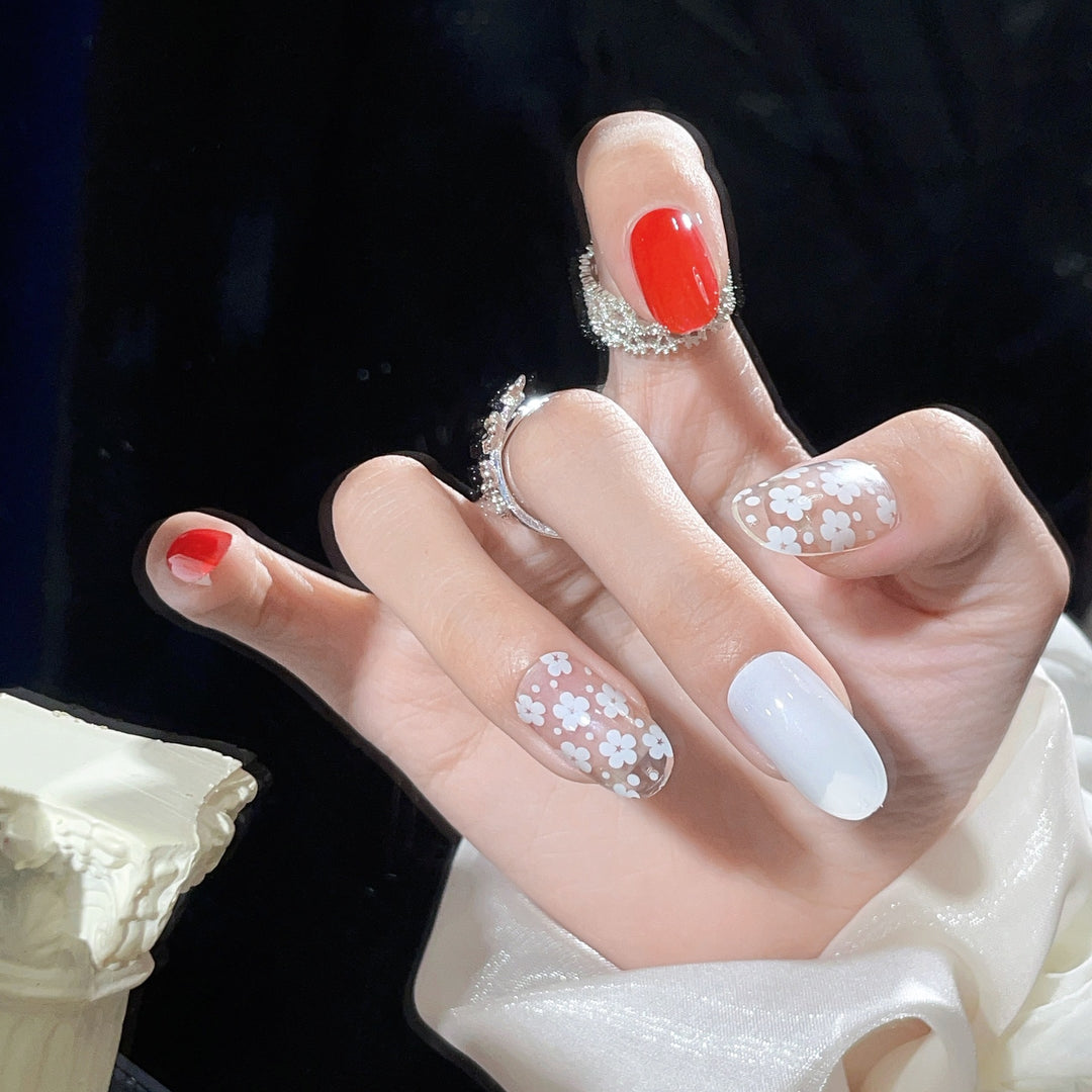 Artistic Acrylic Press-On Nails