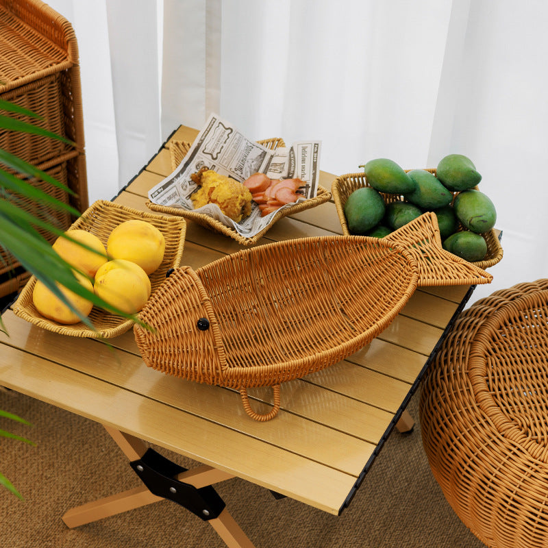 Decorative Woven Fish-Shaped Basket Kalsten