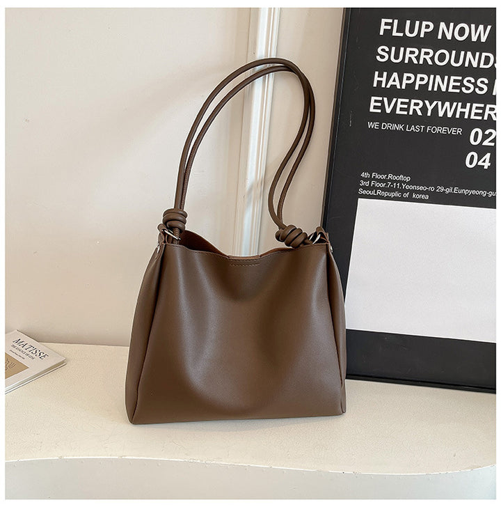 Minimalist Faux Leather Hobo Bag Kalsten