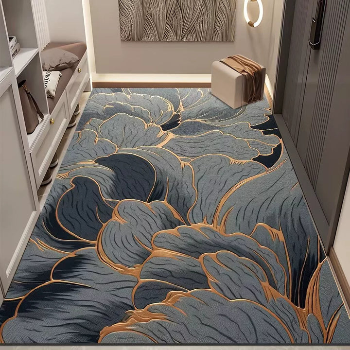 Luxurious Floral Design Area Rug