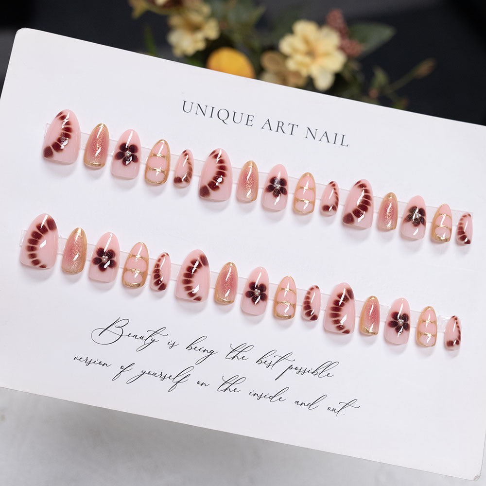 Elegant Floral Nail Art Set