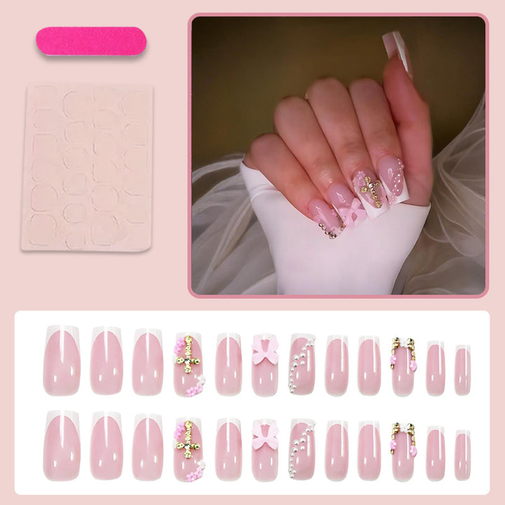 Artificial nail set with luxurious accents and elegant designs Kalsten