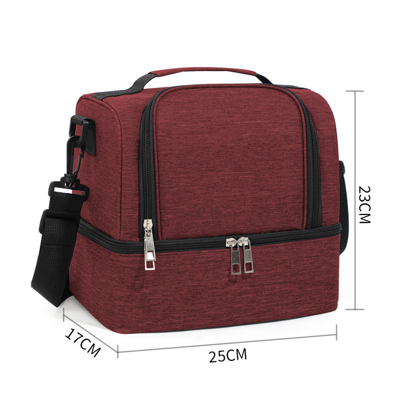 Multi-Compartment Insulated Lunch Cooler Bag