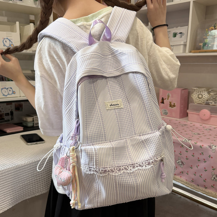 Cute Striped Backpack Kalsten