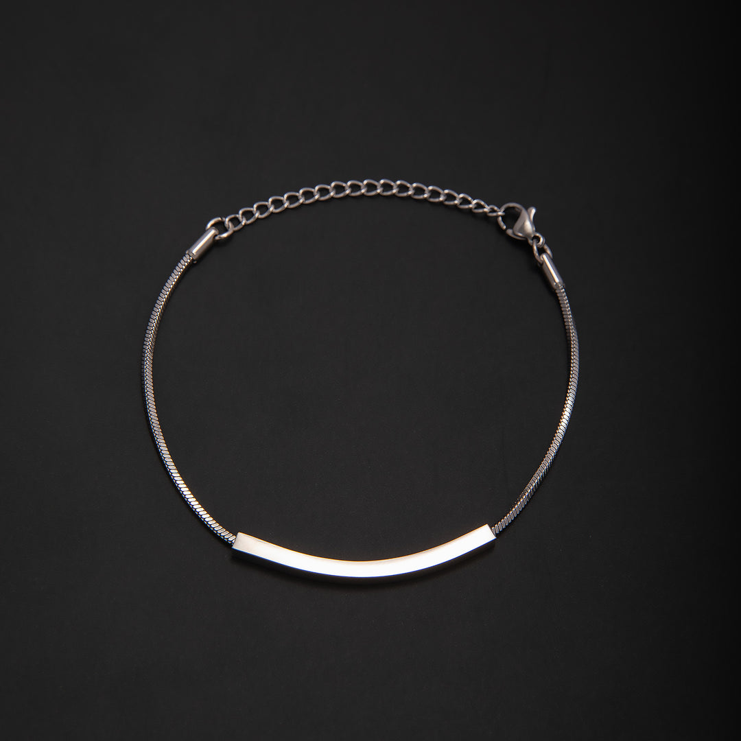 Elegant Minimalist Silver Chain Bracelet Kalsten