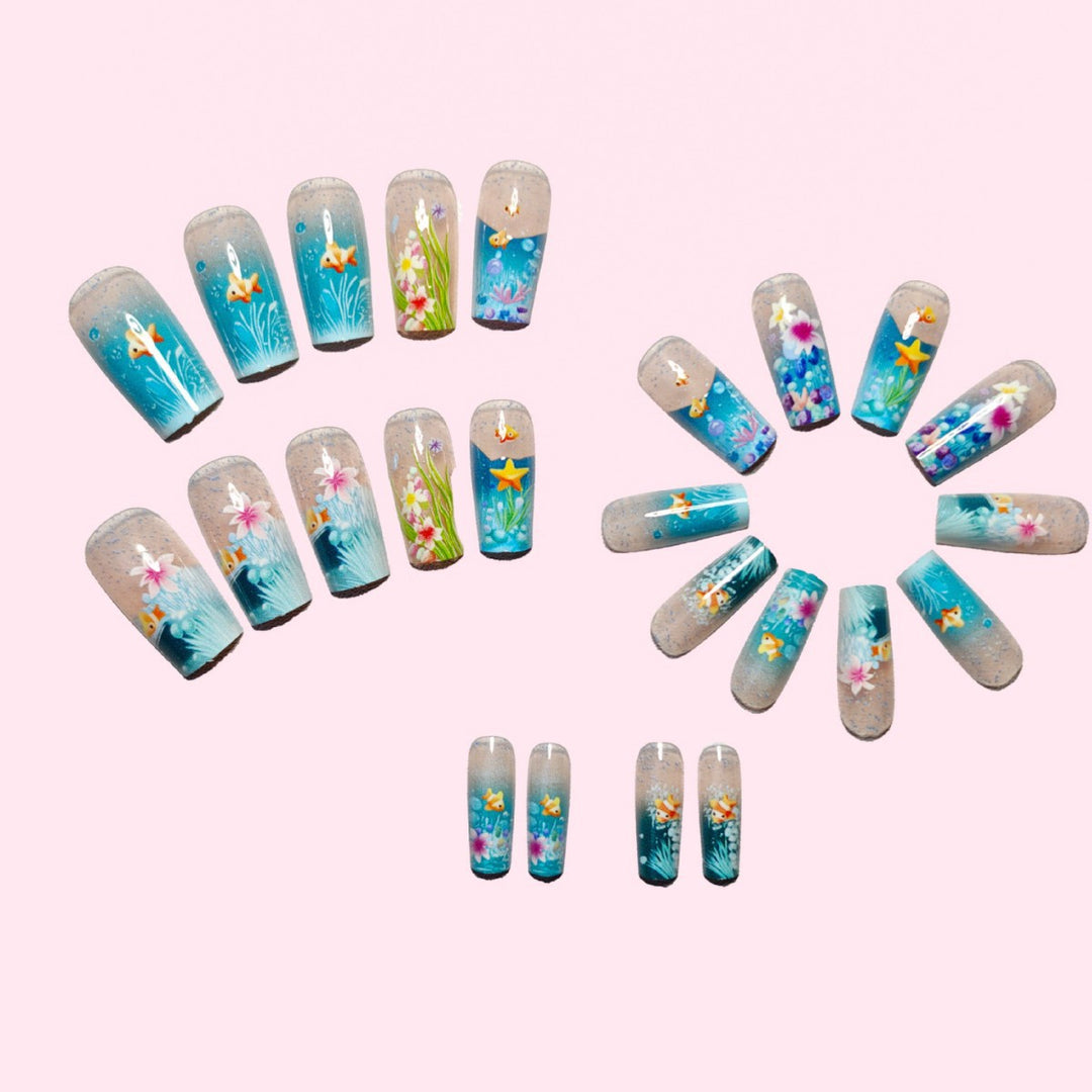 3D Underwater Artistic Nail Art