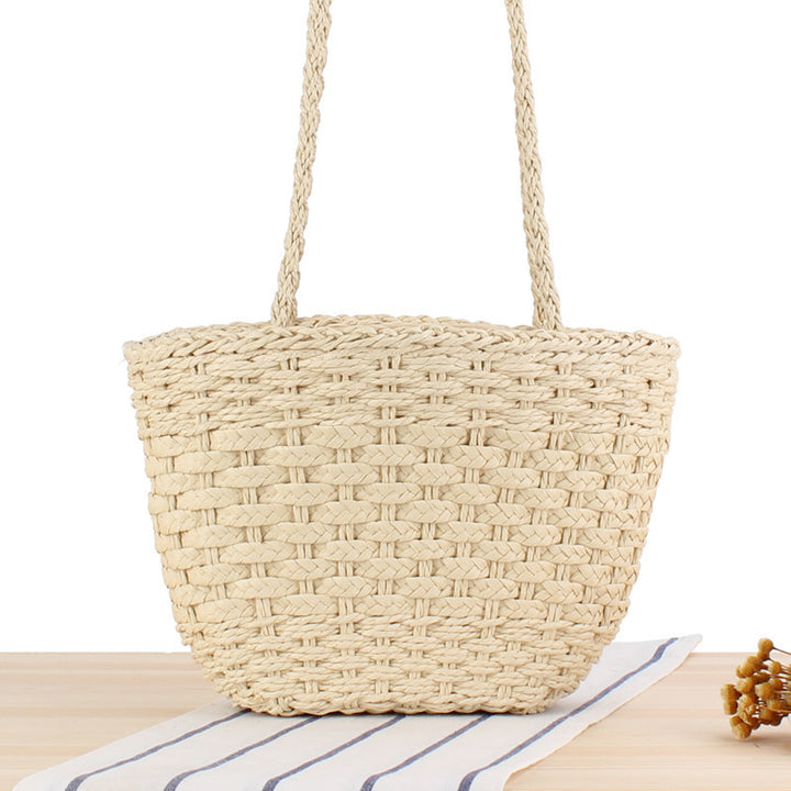 Handcrafted straw tote bag Kalsten