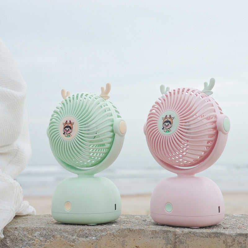 Women Portable Cat Head Fan Kalsten